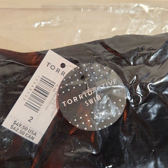 ❤️NWT VINTAGE TORRID HIGH-RISE SWIM SHORTS DOLPHIN HEM SWIM BOTTOM - PLUS SIZE - Picture 6 of 9